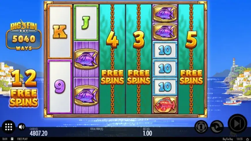 Big Fin Bay slot screenshot 3