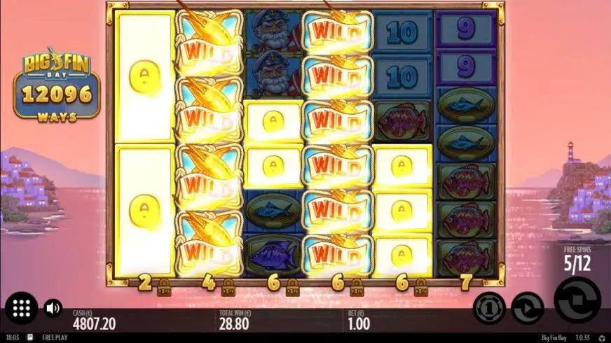 Big Fin Bay slot screenshot 