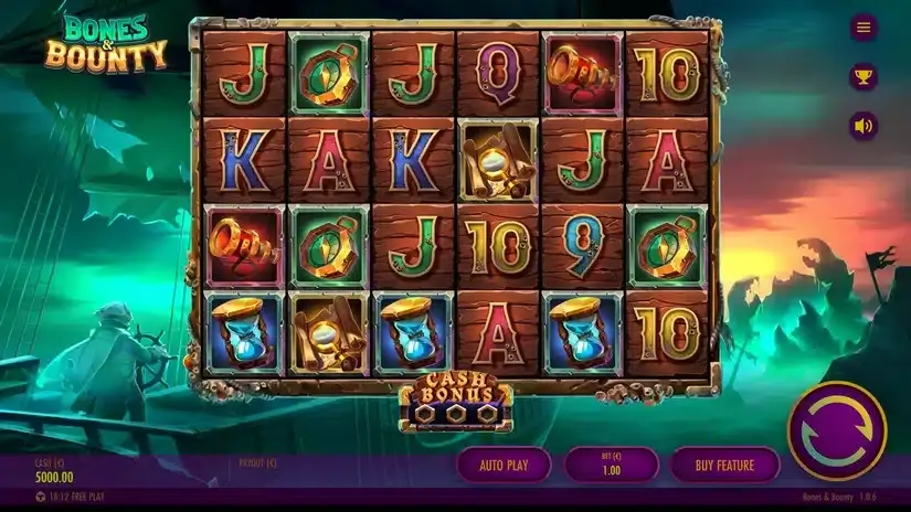 Bones & Bounty slot screenshot 