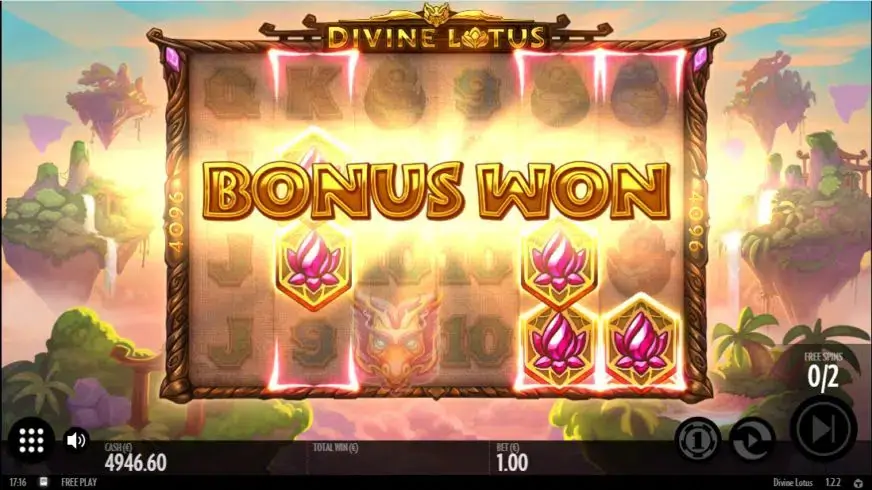 Divine Lotus slot screenshot 3