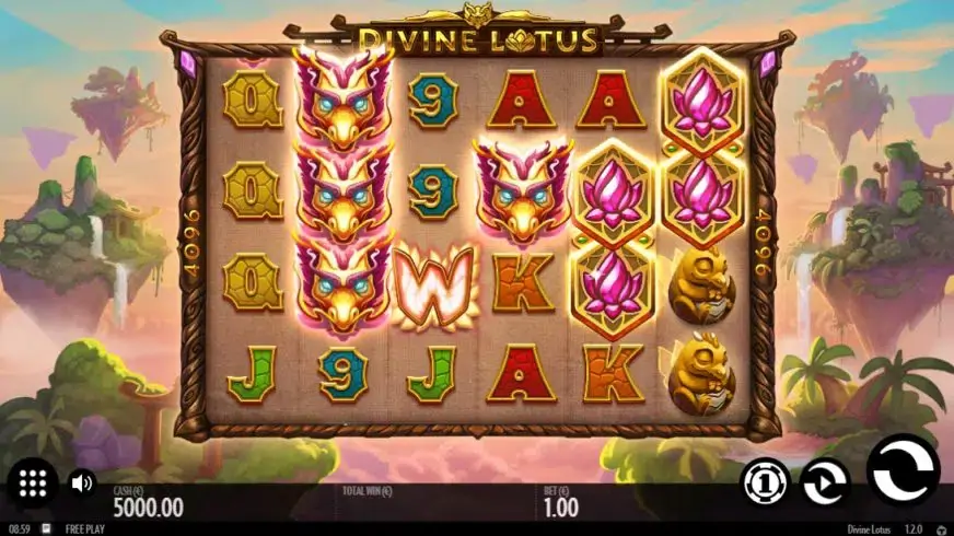 Divine Lotus slot screenshot 1