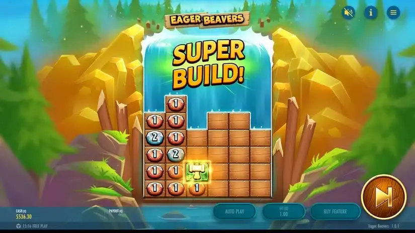 Eager Beavers slot screenshot 4