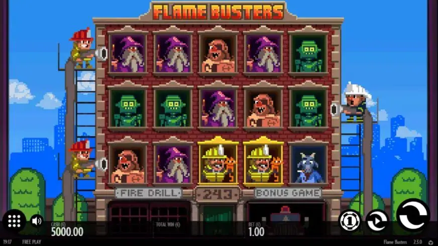 Flame Busters slot screenshot 