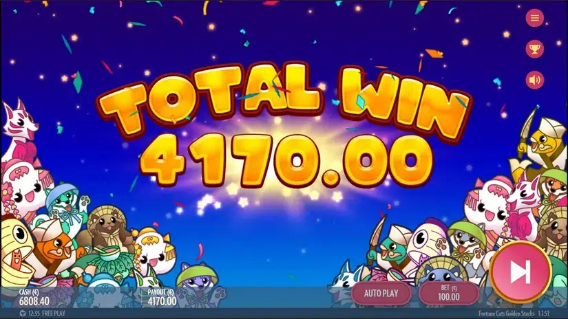 Fortune Cats Golden Stack slot screenshot 7