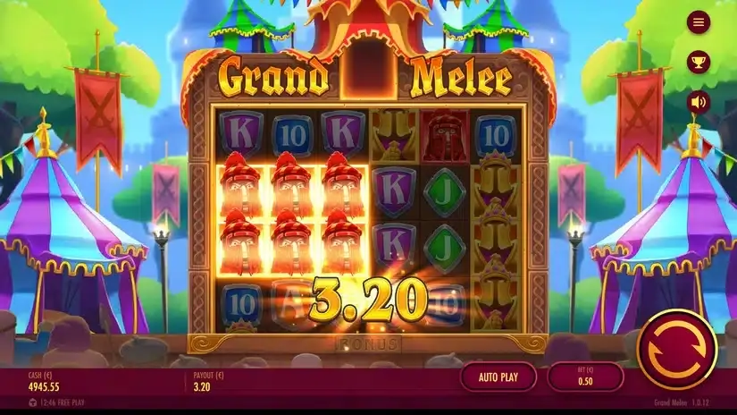 Grand Melee slot screenshot 3