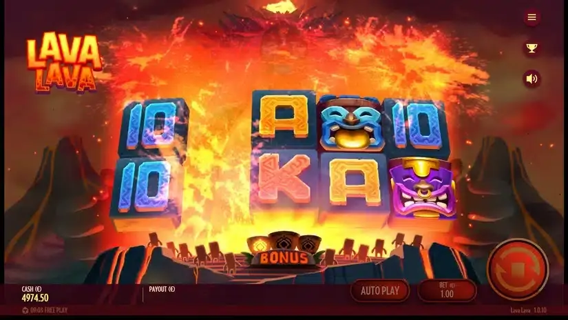 Lava Lava slot screenshot 3