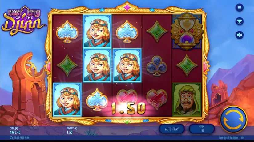 Lost City of the Djinn slot screenshot 3