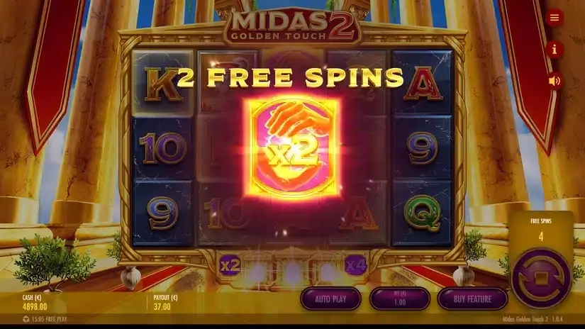 Midas Golden Touch 2 slot screenshot 5