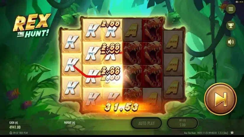Rex The Hunt slot screenshot 3