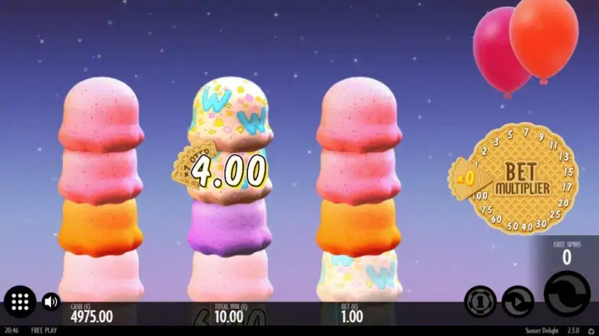 Sunset Delight slot screenshot 4