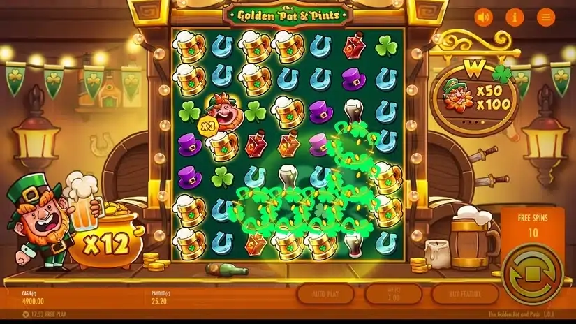 The Golden Pot & Pints slot screenshot 4