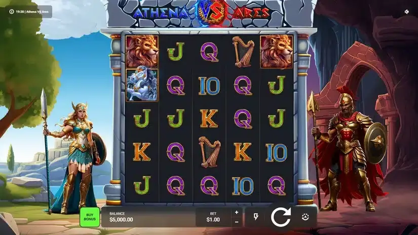 Athena VS Ares slot screenshot 1