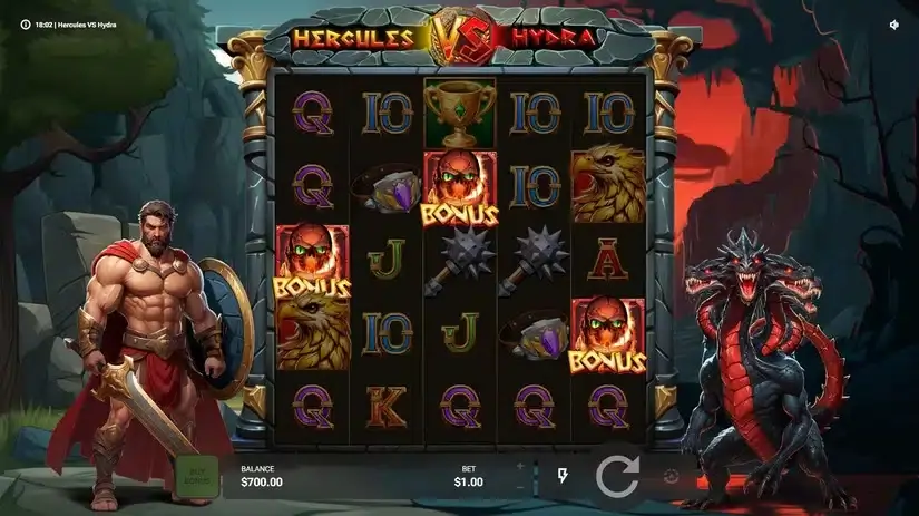 Hercules VS Hydra slot screenshot 2