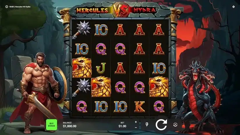 Hercules VS Hydra slot screenshot 