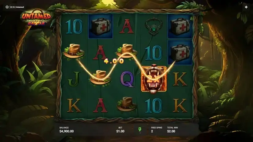 Untamed slot screenshot 5