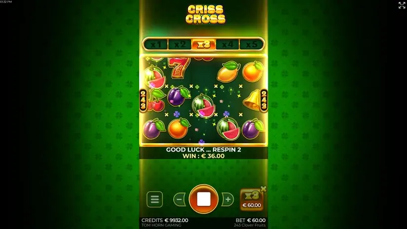 243 Clover Fruits slot screenshot 3