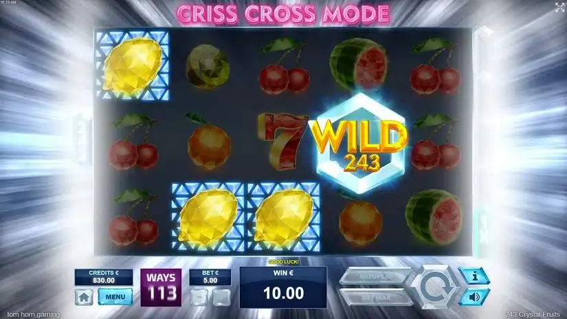 243 Crystal Fruits slot screenshot 3