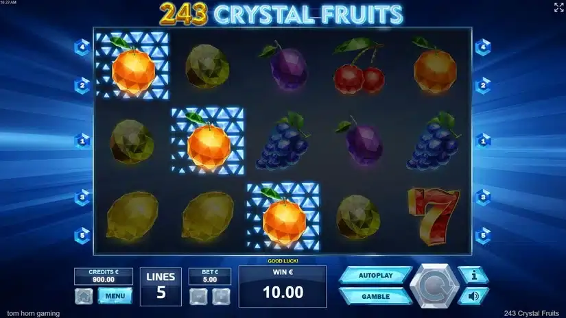 243 Crystal Fruits slot screenshot 2