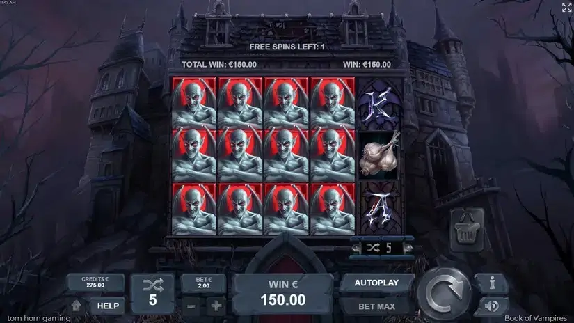 Book of Vampires slot screenshot 5