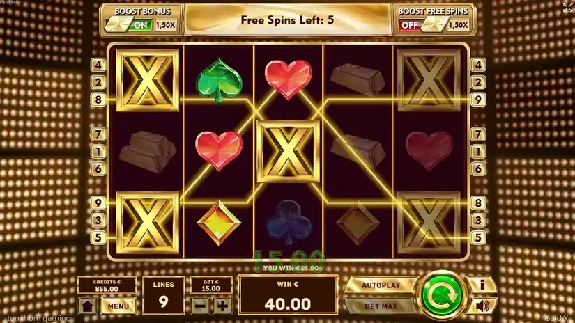 Gold X slot screenshot 4