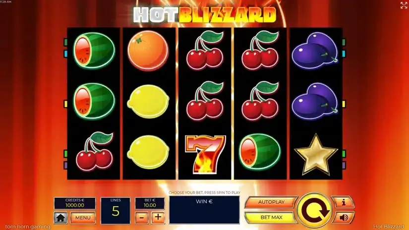 Hot Blizzard slot screenshot 