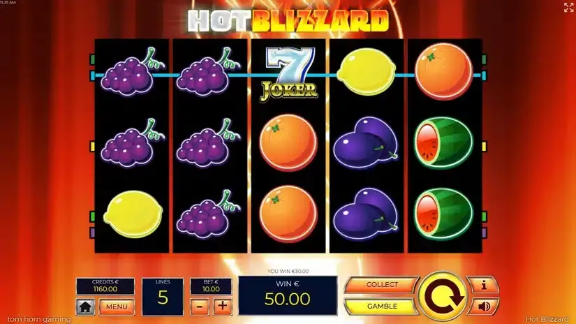 Hot Blizzard slot screenshot 2