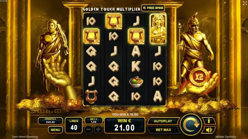 Midas Dynasty slot screenshot 5