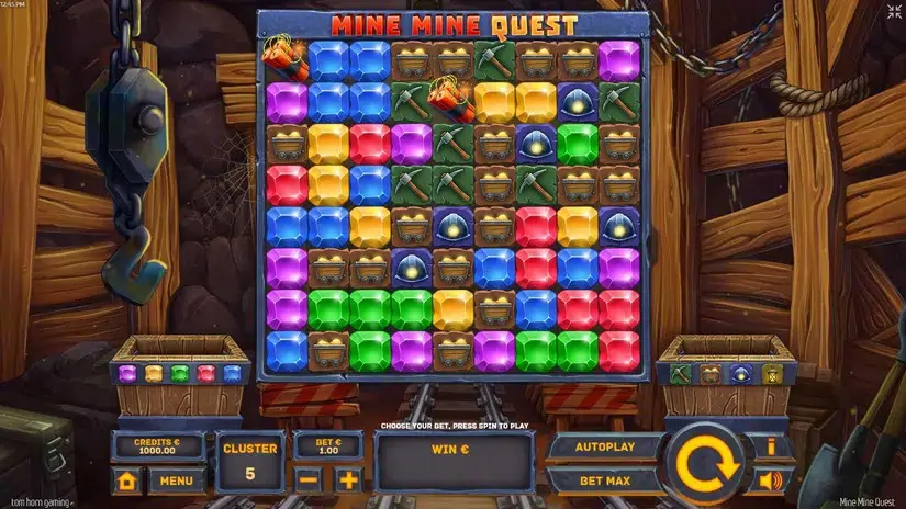 Mine Mine Quest slot screenshot 