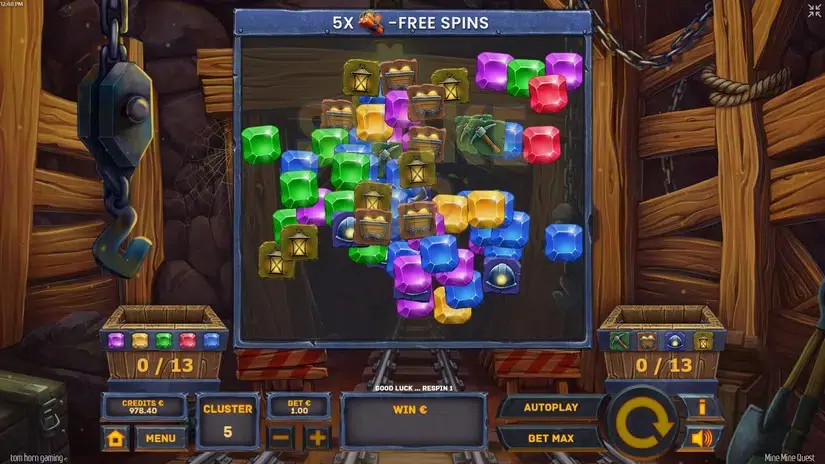Mine Mine Quest slot screenshot 2