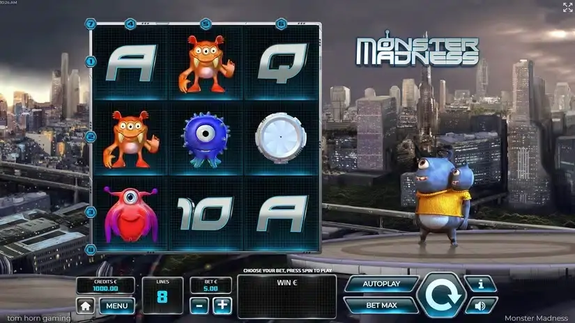 Monster Madnes slot screenshot 1