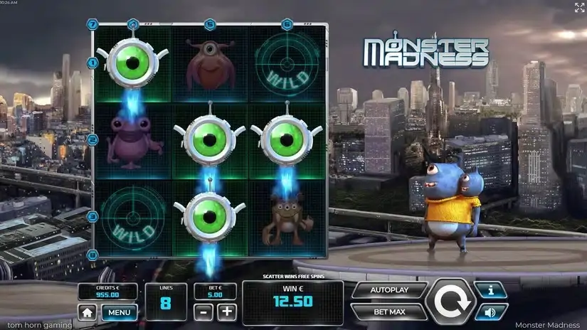 Monster Madnes slot screenshot 2