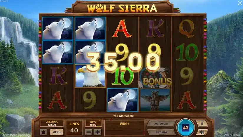 Wolf Sierra slot screenshot 4