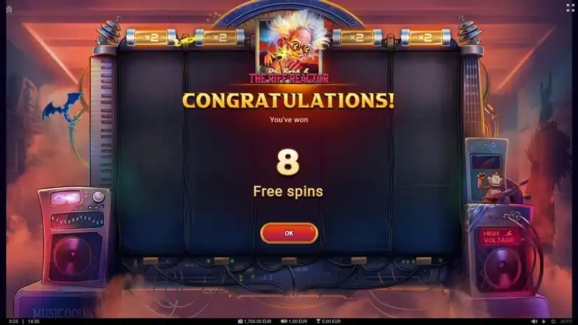 Doc Rock & the Riff Reactor slot screenshot 3