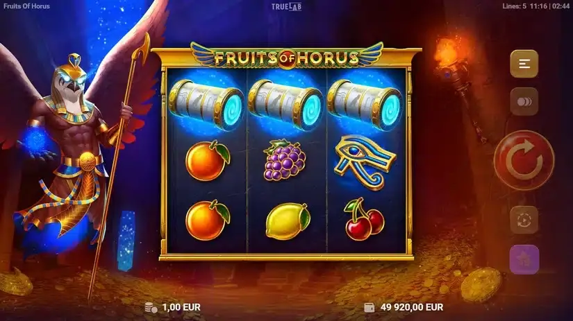 Fruits of Horus slot screenshot 2