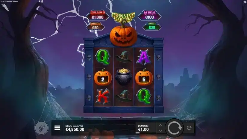 Grinning Harvest slot screenshot 2