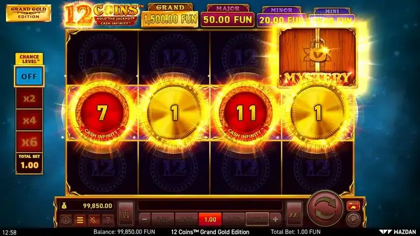 12 Coins™ Grand Gold Edition slot screenshot 2