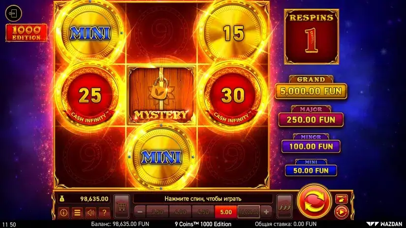 9 Coins™: 1000 Edition slot screenshot 5