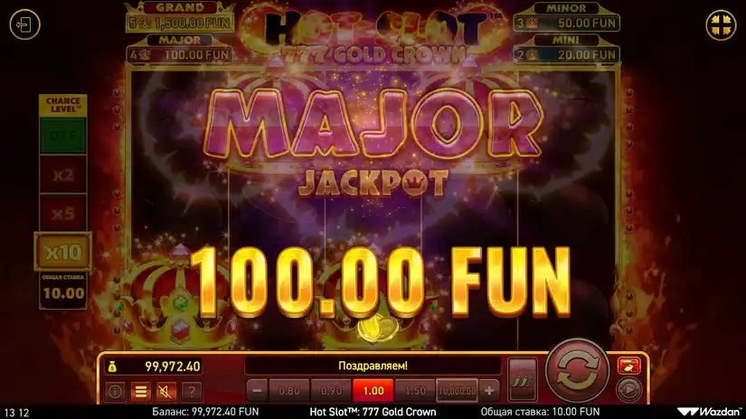 Hot Slot™: 777 Gold Crown slot screenshot 4