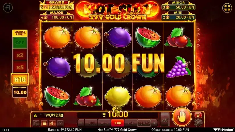 Hot Slot™: 777 Gold Crown slot screenshot 3