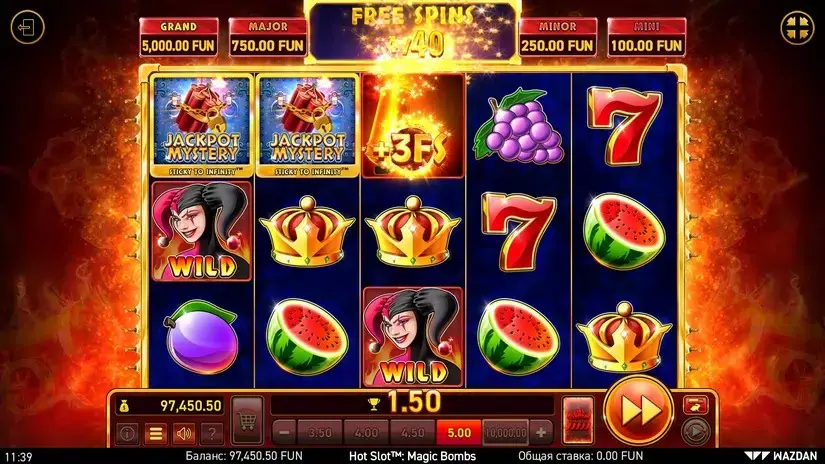 Hot Slot™: Magic Bombs slot screenshot 5
