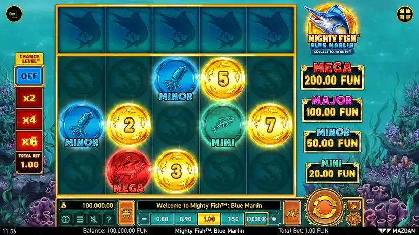 Mighty Fish™: Blue Marlin slot screenshot 1