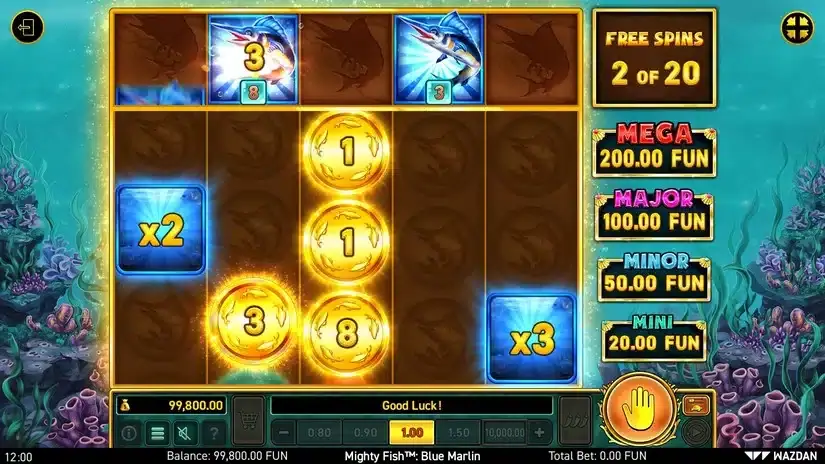 Mighty Fish™: Blue Marlin slot screenshot 3