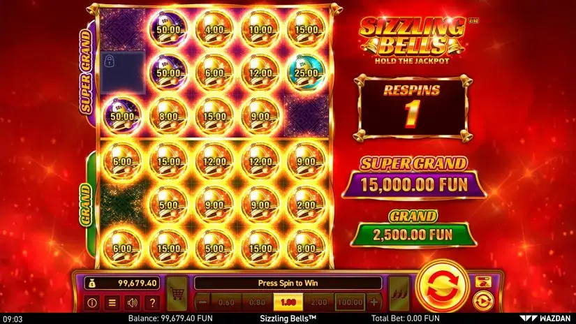 Sizzling Bells™ slot screenshot 5