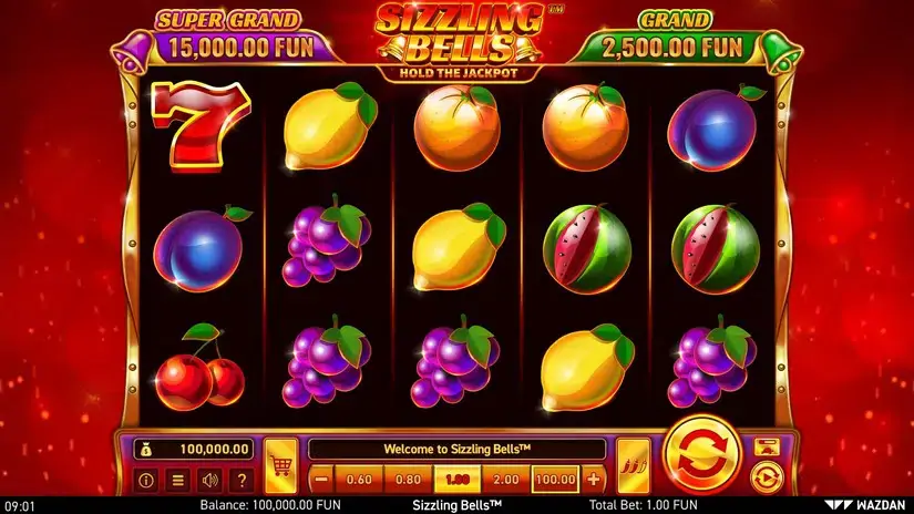 Sizzling Bells™ slot screenshot 