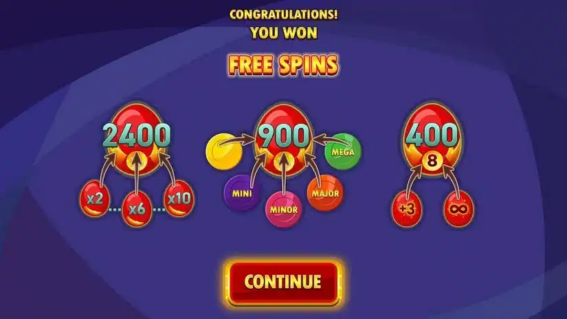 Sizzling Eggs™ Extremely Light slot screenshot 2