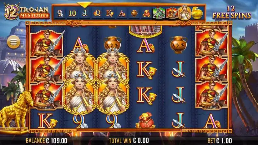 12 Trojan Mysteriesa slot screenshot 