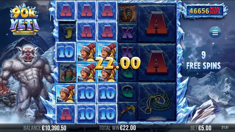 90K Yeti Gigablox slot screenshot 6