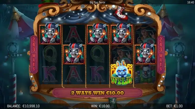 Big Top Terror slot screenshot 3