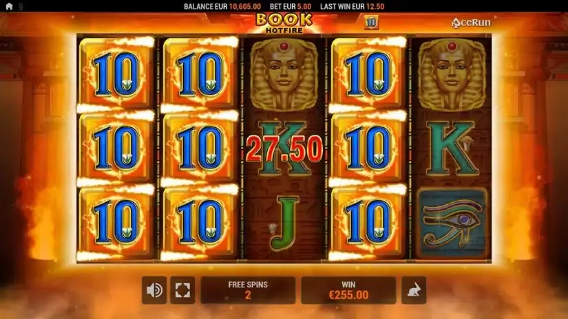 Book HOTFIRE slot screenshot 6