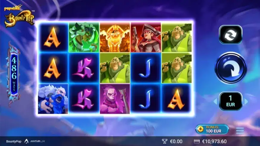 BountyPop slot screenshot 